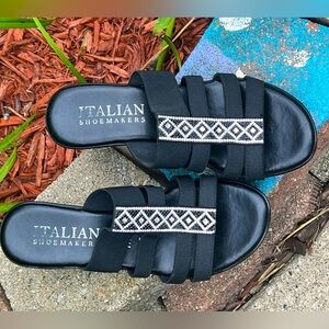 Italian‎ Slip on Stretch Sandals